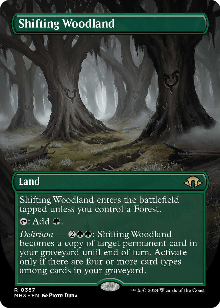 Shifting Woodland (Borderless) (MH3-357) [Modern Horizons 3]