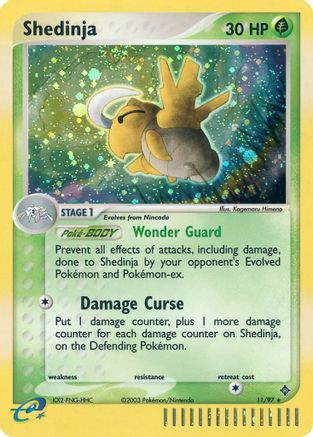 Shedinja (11/97) [Dragon] Reverse Holofoil - Holo Rare