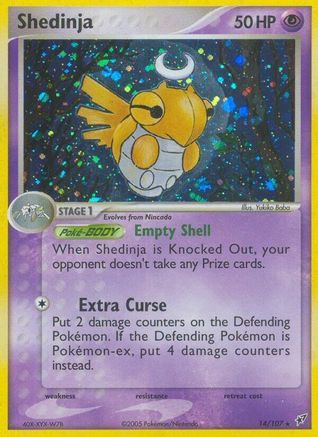 Shedinja (14/107) [Deoxys] Reverse Holofoil - Holo Rare