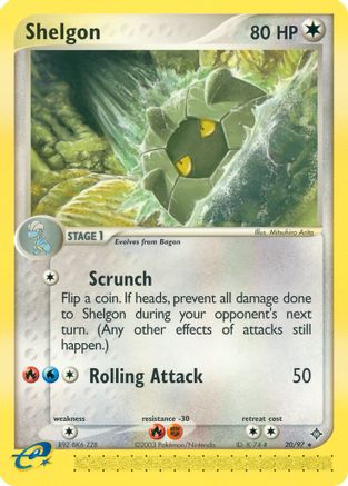 Shelgon (020/97) [Dragon] Reverse Holofoil - Rare