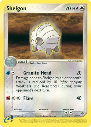 Shelgon (42/097) [Dragon] Reverse Holofoil - Uncommon