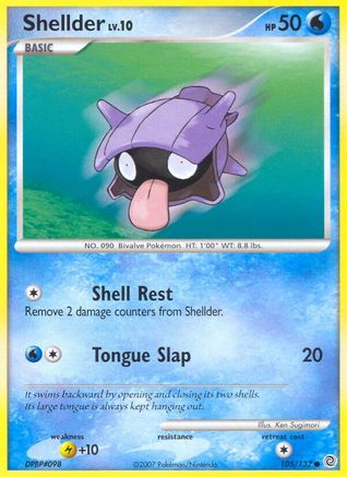 Shellder (105/132) [Secret Wonders] Reverse Holofoil - Common