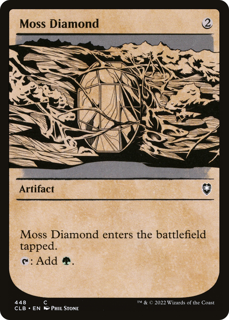 Moss Diamond (Showcase) (CLB-448) [Commander Legends: Battle for Baldur's Gate]