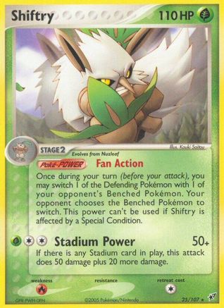 Shiftry (25/107) [Deoxys] Reverse Holofoil - Rare