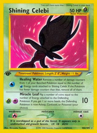 Shining Celebi (106/105) [Neo Destiny] 1st Edition Holofoil - Secret Rare