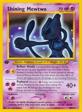 Shining Mewtwo (109/105) [Neo Destiny] 1st Edition Holofoil - Secret Rare