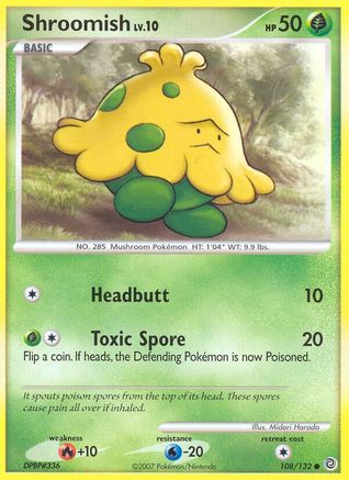 Shroomish (108/132) [Secret Wonders] Reverse Holofoil - Common