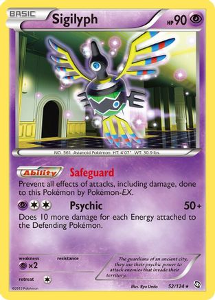 Sigilyph (052/124) [Dragons Exalted] Holofoil - Holo Rare