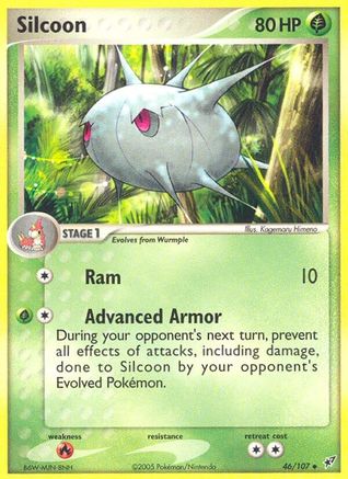 Silcoon (46/107) [Deoxys] Reverse Holofoil - Uncommon