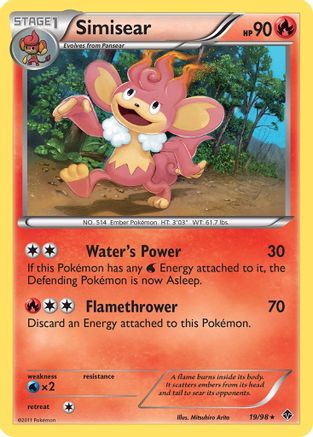 Simisear (19/98) [Emerging Powers] Reverse Holofoil - Rare