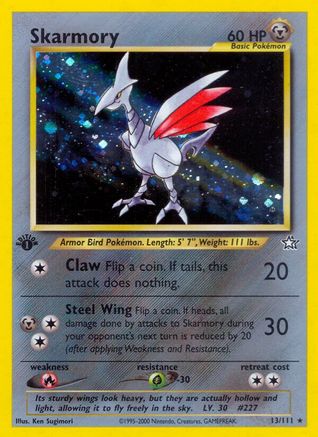 Skarmory (013/111) [Neo Genesis] 1st Edition Holofoil - Holo Rare