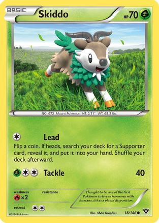Skiddo (18/146) [XY Base Set] Reverse Holofoil - Common