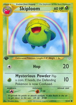Skiploom (052/64) [Neo Revelation] 1st Edition - Common