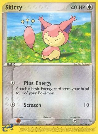 Skitty (070/109) [Ruby and Sapphire] Reverse Holofoil - Common