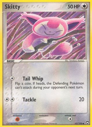 Skitty (062/108) [Power Keepers] Reverse Holofoil - Common