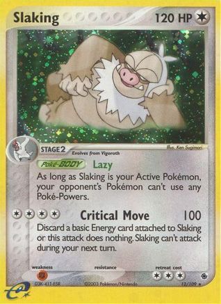 Slaking (12/109) [Ruby and Sapphire] Holofoil - Holo Rare