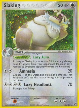 Slaking (15/107) [Deoxys] Reverse Holofoil - Holo Rare