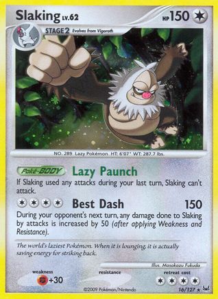 Slaking (16/127) [Platinum] Holofoil - Holo Rare