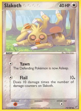 Slakoth (073/107) [Deoxys] Reverse Holofoil - Common