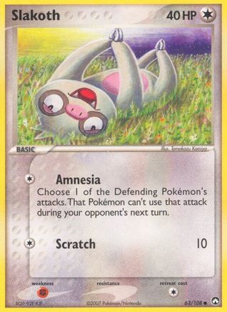 Slakoth (063/108) [Power Keepers] Reverse Holofoil - Common