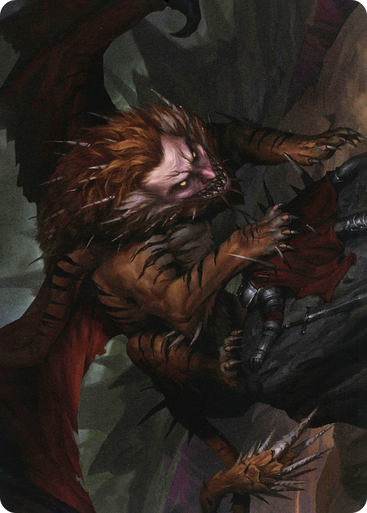 Manticore // Manticore (AAFR-006) (Borderless) [Adventures in the Forgotten Realms Art Series] Foil