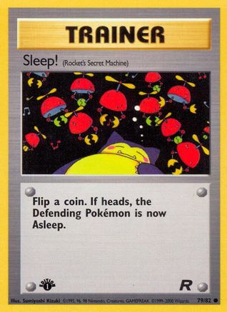 Sleep! (Rocket's Secret Machine) (079/82) [Team Rocket] 1st Edition - Common