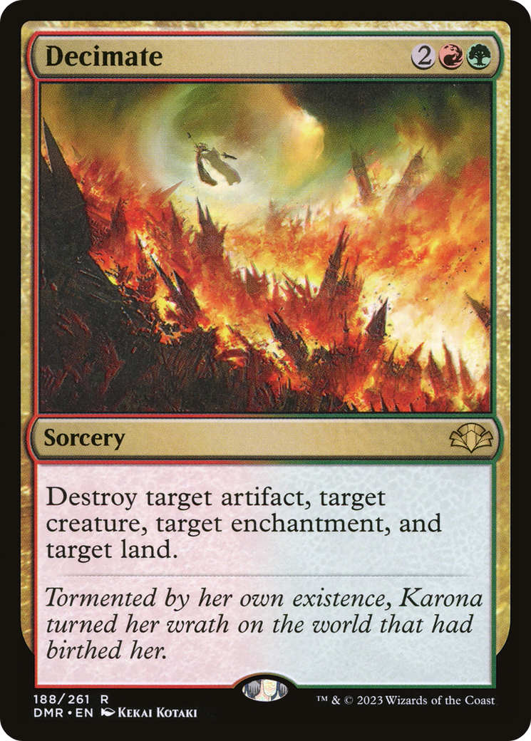Decimate (DMR-188) [Dominaria Remastered] Foil