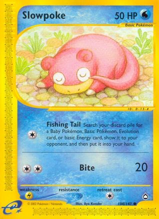 Slowpoke (108/147) [Aquapolis] Reverse Holofoil - Common