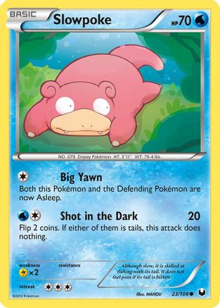 Slowpoke (023/108) [Dark Explorers] Reverse Holofoil - Common