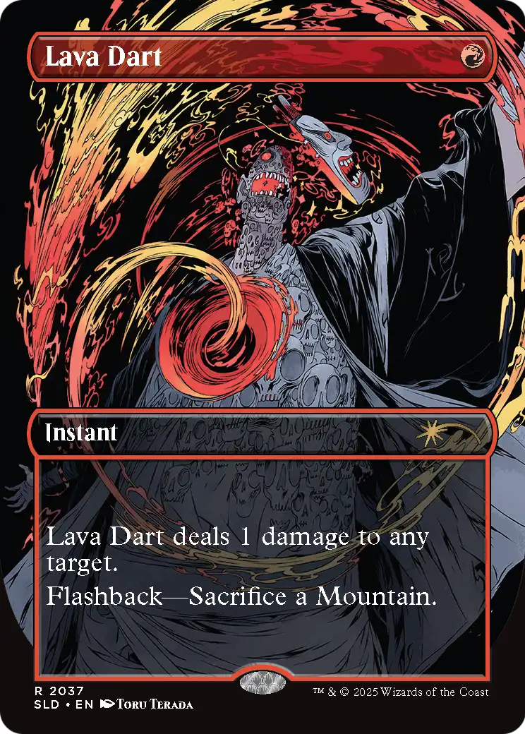 Lava Dart (SLD-2037) (Borderless) [Secret Lair Drop] Foil