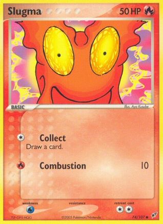 Slugma (074/107) [Deoxys] Reverse Holofoil - Common