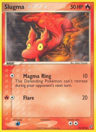Slugma (75/107) [Deoxys] Reverse Holofoil - Common