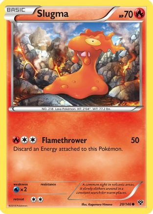 Slugma (20/146) [XY Base Set] Reverse Holofoil - Common