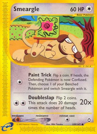 Smeargle (109/147) [Aquapolis] Reverse Holofoil - Common