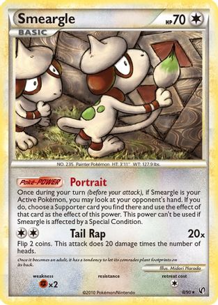 Smeargle (008/90) [Undaunted] Holofoil - Holo Rare