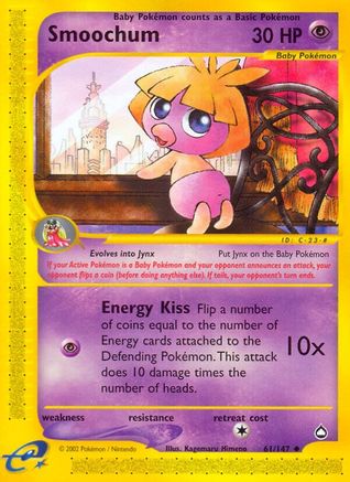 Smoochum (61/147) [Aquapolis] Reverse Holofoil - Uncommon