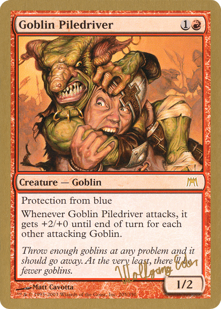 Goblin Piledriver - 2003 Wolfgang Eder (ONS) [World Championship Decks 2003]