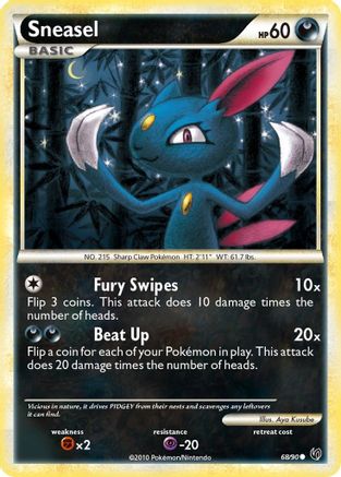 Sneasel (068/90) [Undaunted] Reverse Holofoil - Common