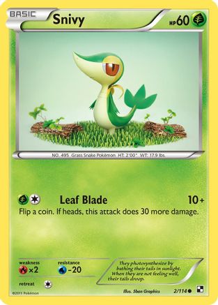 Snivy (2/114) [Black and White] - Common