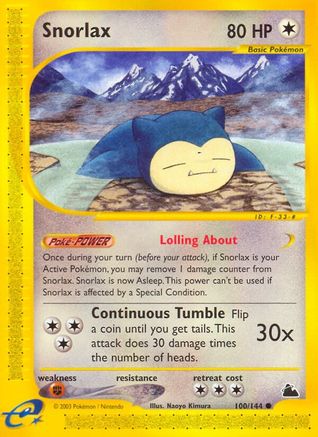 Snorlax (100/144) [Skyridge] - Common