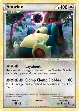 Snorlax (033/95) [Call of Legends] Reverse Holofoil - Rare