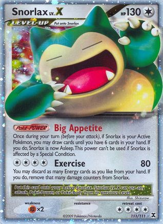Snorlax Lv.X (111/111) [Rising Rivals] Holofoil - Ultra Rare