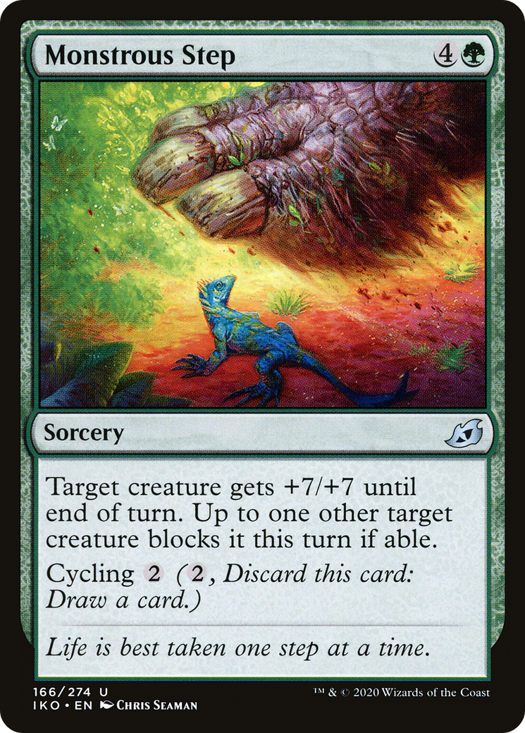 Monstrous Step (IKO-166) [Ikoria: Lair of Behemoths]