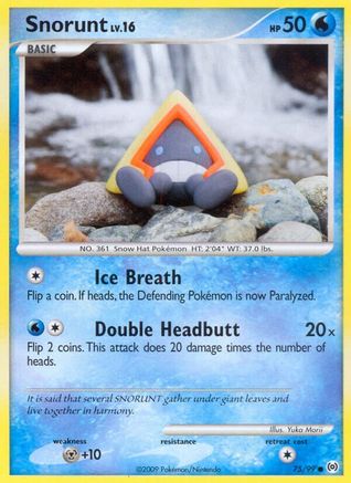 Snorunt (075/99) [Arceus] Reverse Holofoil - Common