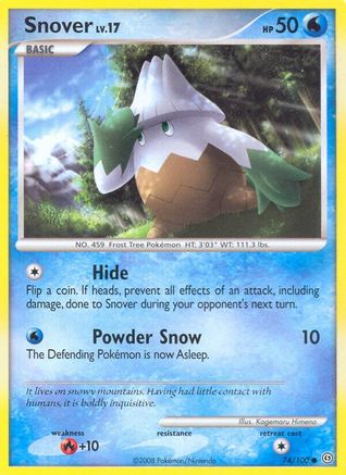 Snover (74/100) [Stormfront] Reverse Holofoil - Common