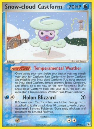 Snow-cloud Castform (029/113) [Delta Species] Reverse Holofoil - Rare