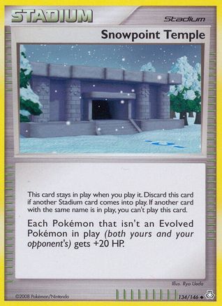 Snowpoint Temple (134/146) [Legends Awakened] Reverse Holofoil - Uncommon
