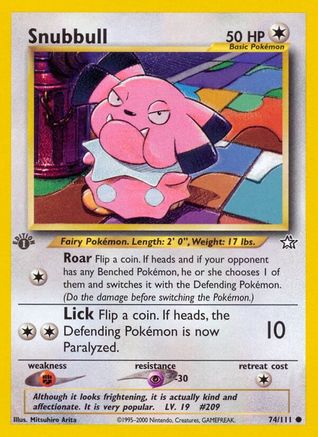 Snubbull (074/111) [Neo Genesis] 1st Edition - Common