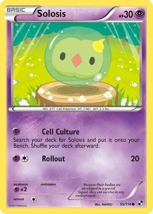Solosis (055/114) [Black and White] Reverse Holofoil - Common
