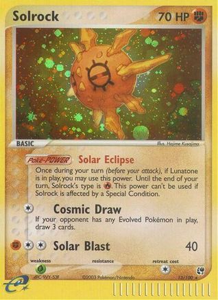 Solrock (13/100) [Sandstorm] Reverse Holofoil - Holo Rare
